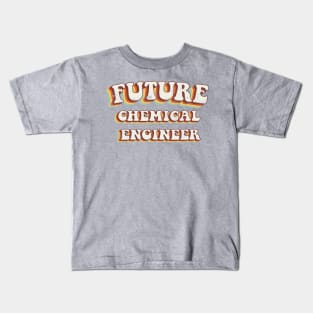 Future Chemical Engineer - Groovy Retro 70s Style Kids T-Shirt